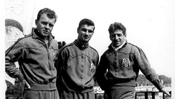 Kubala, Kocsis y Czibor.