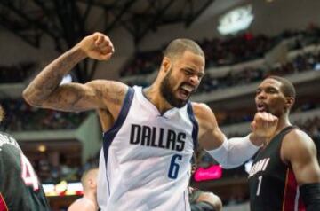 Tyson Chandler trabajó a destajo, como siempre, pero esta vez su equipo no pudo llevarse la victoria.