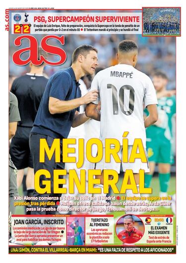 Las portadas de AS de agosto
