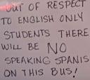 Indignación por un autobús escolar en EEUU: “Prohibido hablar español”