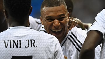 Mbappé, con el Real Madrid.