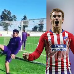 El truco de Gio Simeone con desafío incluido para Griezmann