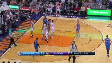 Suns: 20 arriba y dura defensa para que Westbrook no batiese el récord