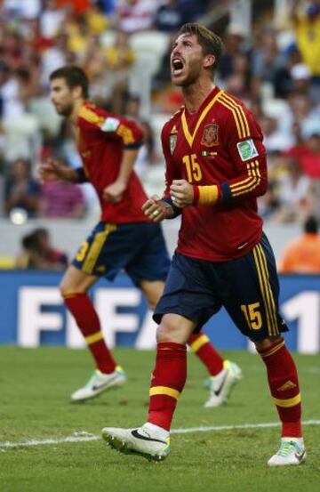 El defensa de España Sergio Ramos