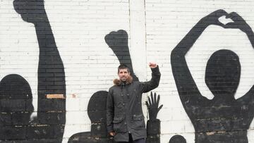 Kijera es ahora un aficionado más del Mirandés tras defender seis temporadas la camiseta rojilla.