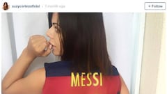 Messi and Antonella (Mrs. Messi) block Miss Bum Bum - Instagram