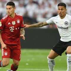 James se queda sin la Copa, Bayern cae ante el Frankfurt