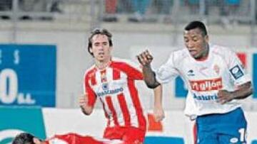 <b>FALTA. </b>Congo recibió una dura entrada en el partido de Almería en la primera vuelta.