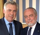 De Laurentiis explica por qué eligió a Ancelotti y no a Conte