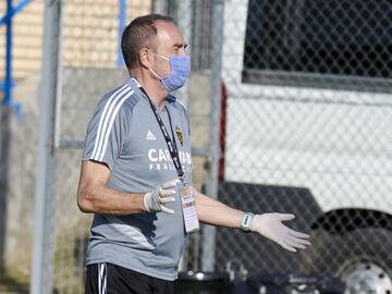 Víctor Fernández durante el entrenamiento



