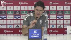 Aitor Karanka, durante la rueda de prensa de este sábado en Granada.