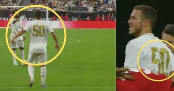 El refuerzo estrella del Real Madrid para la temporada 19-20 utilizó el dorsal '50' en la pretemporada. Posteriormente le fue asignado el '7'.
