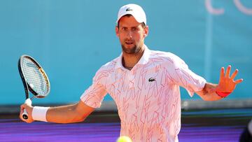 Djokovic, en un entrenamiento previo al Adria Tour.