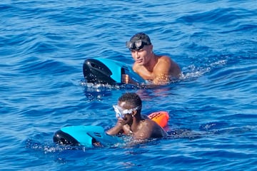 Cristiano Ronaldo y Georgina Rodríguez disfrutaron en las Islas Baleares de sus vacaciones.