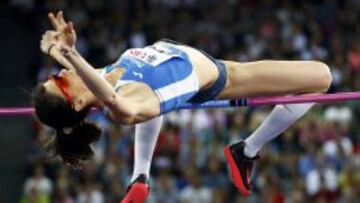 Ruth Beitia, la doble campeona europea en altura.