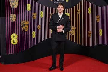 Paul Mescal durante la alfombra roja de los Premios BAFTA 2024 celebrados en el Royal Festival Hall del Southbank Centre de Londres.