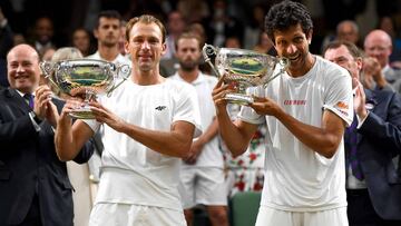 Kubot y Melo, &acute;n&uacute;meros uno del ranking mundial en dobles tras su triunfo del a&ntilde;o pasado en Wimbledon.