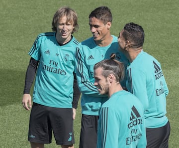 El entrenamiento del Madrid antes de recibir al Athletic