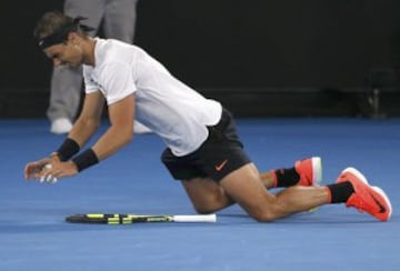 Rafael Nadal celebra la victoria. 