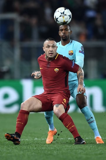 Radja Nainggolan y Nelson Semedo.