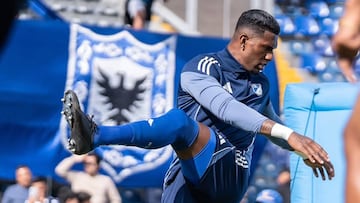 Sergio Mosquera con Millonarios FC.