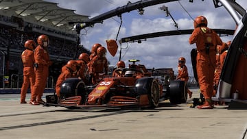 Carlos Sainz (Ferrari SF21). Austin, Estados Unidos. F1 2021.