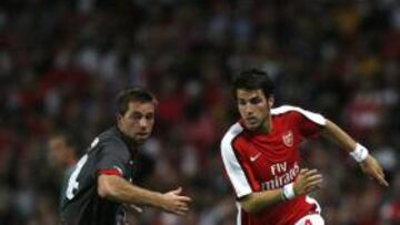 <b>CESC FÁBREGAS</b> El internacional español ha afirmado hoy que sería "un sueño" jugar en el Barça.