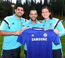 Diego Costa, Cesc y Filipe Luis ya entrenan juntos con el Chelsea