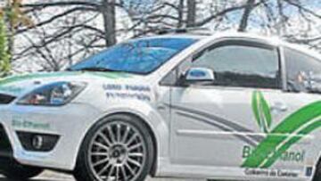<b>ENERGÍA ALTERNATIVA. </b>Éste es el Fiesta de rallys más 'verde'.