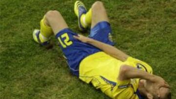 <b>ADIÓS.</b> El jugador sueco no podrá disputar lo que queda de Eurocopa por una lesión muscular.