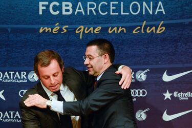Sandro Rosell dimite; Bartomeu, presidente hasta 2016