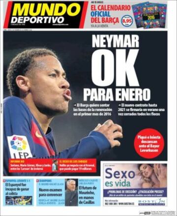 Portadas de la prensa mundial