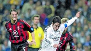 <b>VICTORIA. </b>El Madrid ganó en el último Madrid-Milán del Bernabéu.