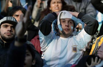 Los rostros de Argentina tras el empate con Islandia