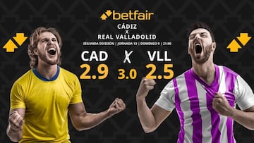 Cádiz CF vs. Real Valladolid: horario, dónde ver, pronósticos y clasificación