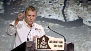 Etienne Lavigne, director del Dakar, hoy en París.