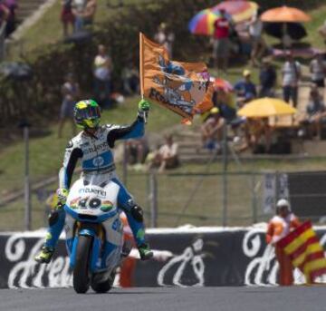Pol Espargaró tras ganar la carrera de Moto2.
