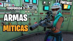 Armas míticas en Fortnite: dónde encontrarlas en la Temporada 3