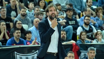 Roger Grimau, en el partido ante el Bilbao Basket.