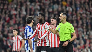 11/02/26 PARTIDO SEMIFINAL IDA COPA DEL REY
ATHLETIC DE BILBAO - REAL SOCIEDAD
ARBITRO SANCHEZ IÑAKI WILLIAMS
