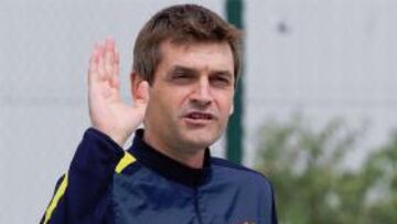 Tito Vilanova vuelve a dirigir la sesión del Barcelona