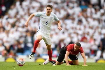 Stones in action for England