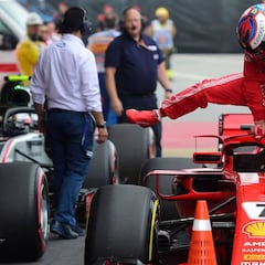 La electrónica o batería falló en el motor Ferrari de Raikkonen