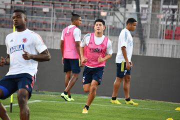 La Selección Colombia entrenó en el Estadio Nacional de Chile antes de enfrentar a la Roja de Reinaldo Rueda por la fecha 2 de Eliminatorias.