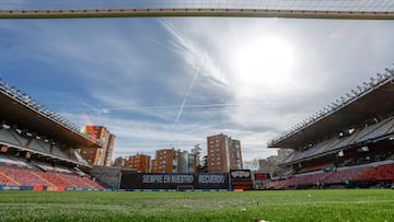 Panorámica del Estadio de Vallecas.