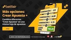 Crear Apuesta + de Betfair para la vuelta de la 3ª ronda de clasificación a la Champions League