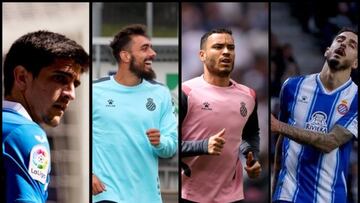 Gerard Moreno, Borja Iglesias, RdT y Joselu.