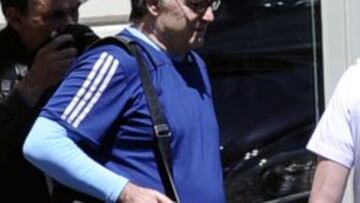 Bielsa, en su llegada a Marsella.