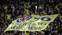 Villarreal fans pay tribute to the 96 victims of Hillsborough