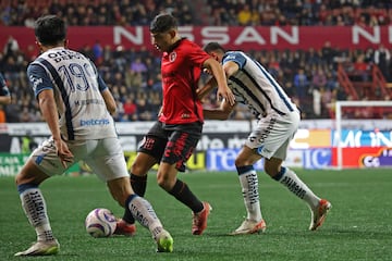  Kevin Castaneda of Tijuana during the game Tijuana vs Pachuca, corresponding to Round 17 of the Torneo Apertura 2023 of the Liga BBVA MX, at Caliente Stadium, on November 10, 2023. 

<br><br>

Kevin Castaneda de Tijuana durante el partido Tijuana vs Pachuca, correspondiente a la Jornada 17 del Torneo Apertura 2023 de la Liga BBVA MX, en el Estadio Caliente, el 10 de Noviembre de 2023